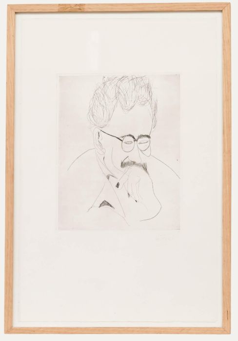 20th Century Etching - Deep Thinker
