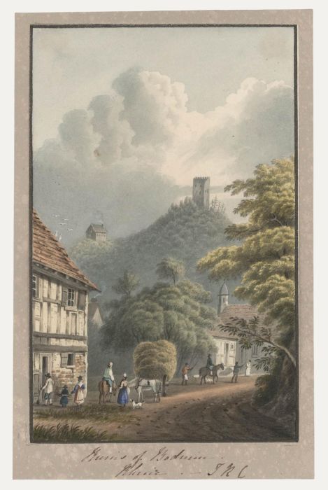 Thomas Remnant Charleton (1756-1849) - Watercolour, Ruins of Bodmin
