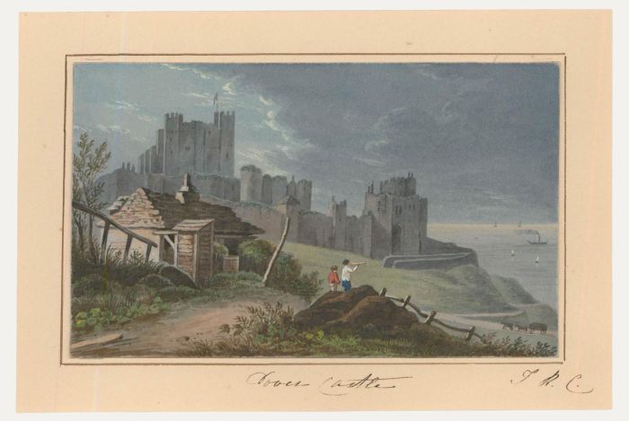 Thomas Remnant Charleton (1756-1849) - Watercolour, Dover Castle