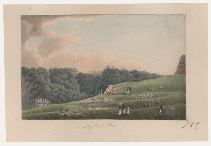 Thomas Remnant Charleton (1756-1849) - Watercolour, Clifton Down