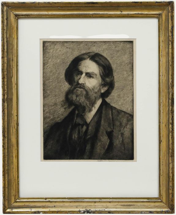 Nathaniel Sparks RE (1880-1956) - 20th Century Etching, The Artist's Father