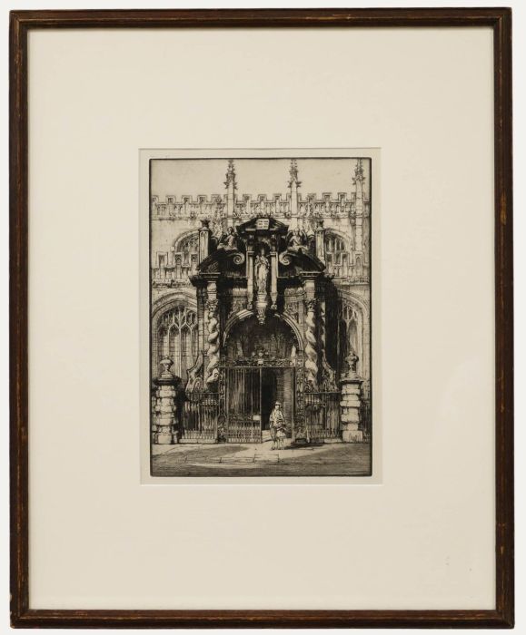 Nathaniel Sparks RE (1880-1956) - Early 20th Century Etching, Church of St Mary