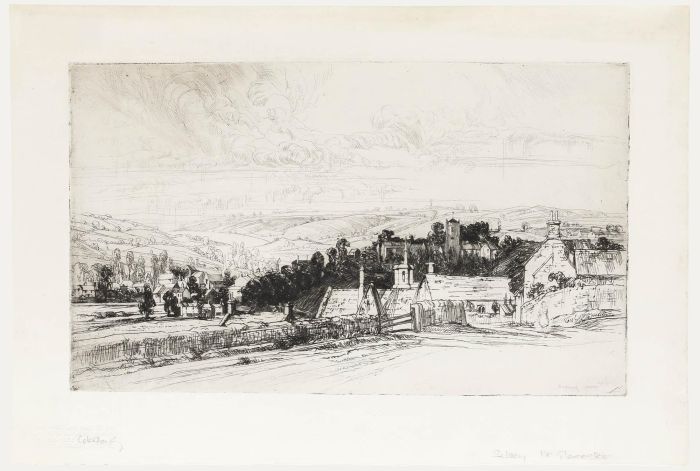 Nathaniel Sparks RE (1880-1956) - Early 20th Century Etching, Selsley