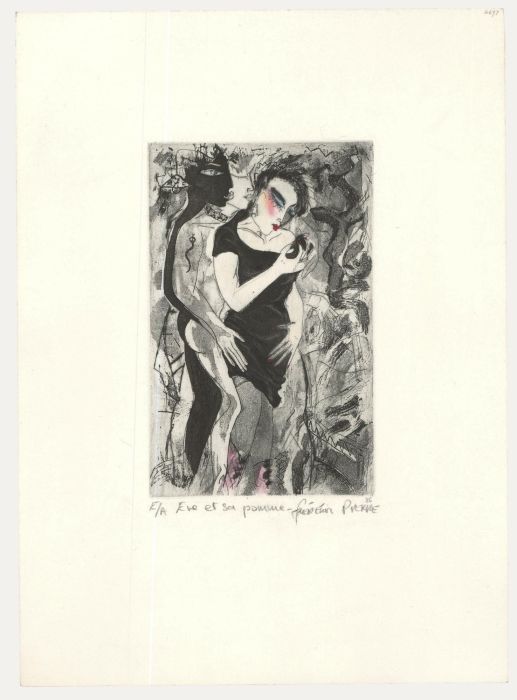 Frederic Pierre (b.1951) - 2006 Etching, Eve and Her Apple