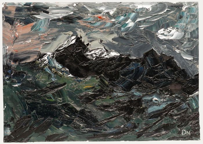 Daniel Nichols - Contemporary Oil, Mountains at Dusk
