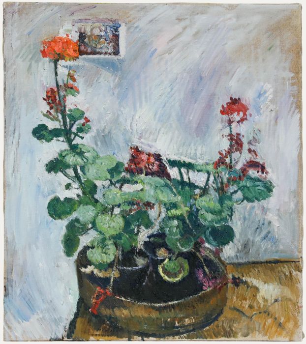 Mark Ford - Contemporary Oil, Potted Flowers