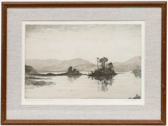 Robert Lillie (1867-1949) - Early 20th Century Etching, Little Loch Awe