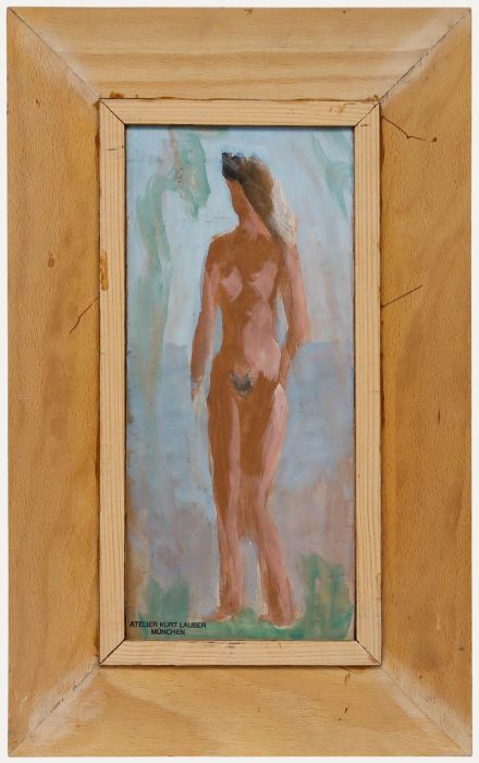 Kurt Lauber (1893-1971) - Framed Mid 20th Century Oil, Standing Female Nude