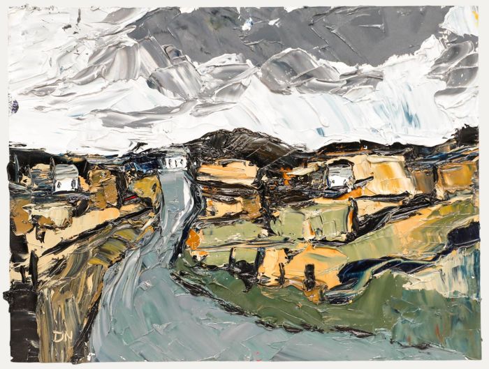 Daniel Nichols - Contemporary Oil, River Through Town