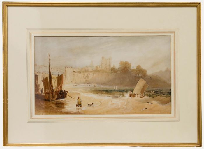 Attrib. Samuel Austin (1796-1834) - 19th Century Watercolour, Returning to Shore