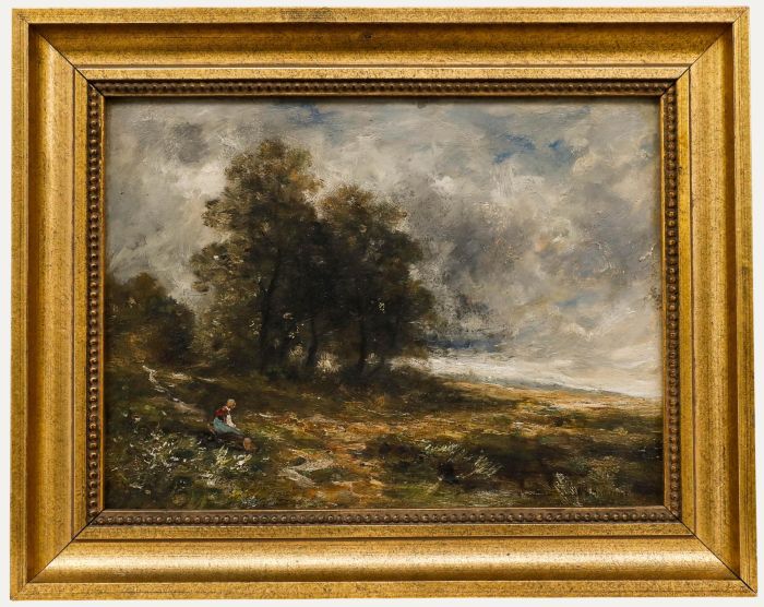 William Stewart MacGeorge (1861-1931) - Oil, Windswept Landscape