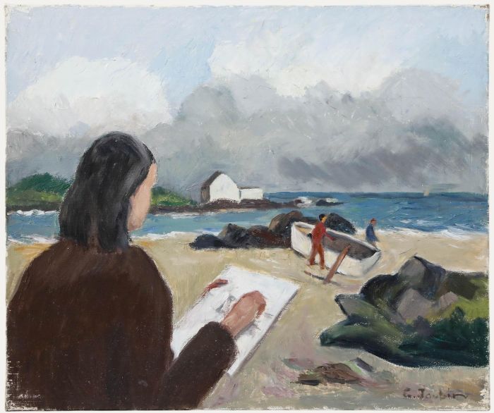Georges Joubin (1888-1983) - 20th Century Oil, En Plein Air