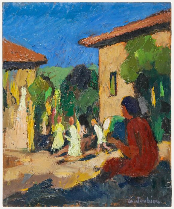 Georges Joubin (1888-1983) - Mid 20th Century Oil, Sitting in the Shade