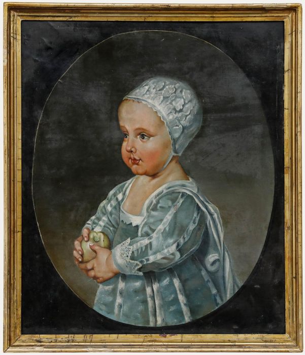 After Anthony van Dyck (1599-1641) - Oil, Portrait of Infant James II