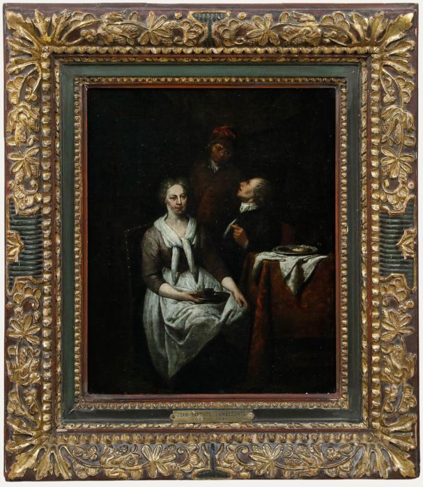 Jan Baptist Lambrechts (1680-1731) - 18th Century Oil, Interior Scene II