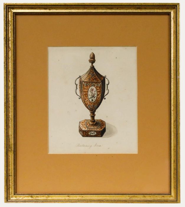 Framed 19th Century Watercolour - The Balloting Box