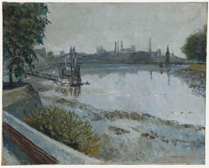 James Dring (1905-1985) - Early 20th Century Oil, Thames Scene