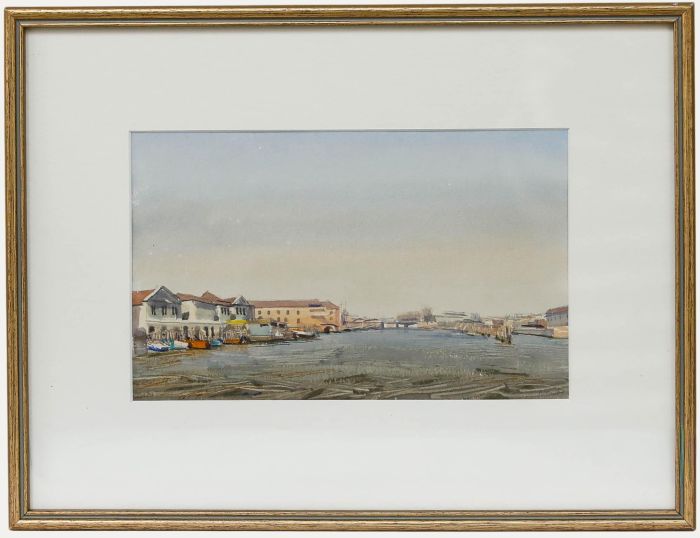 John Newberry (b.1934) - Framed Watercolour, Evening on The Grand Canal