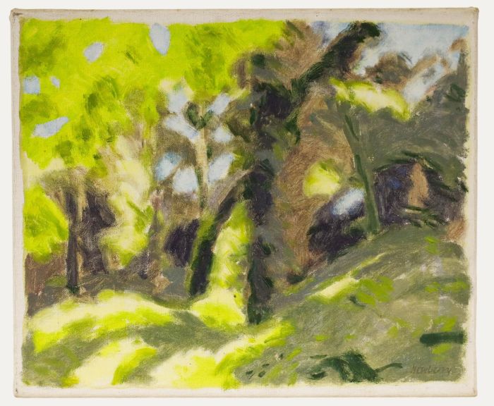 John Newberry (b.1934) - 20th Century Oil, Light Through the Trees