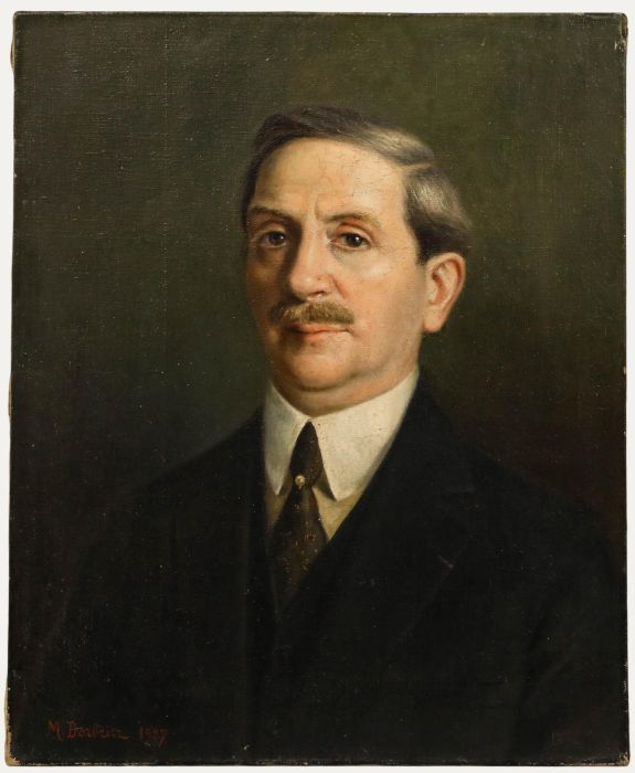 Marguerite Dorbritz (b.1886) - 1927 Oil, Portrait of a Gentleman