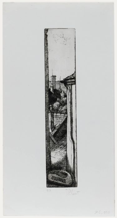 Jean-Pierre Cornet (b.1925) - Mid 20th Century Etching, From the Window