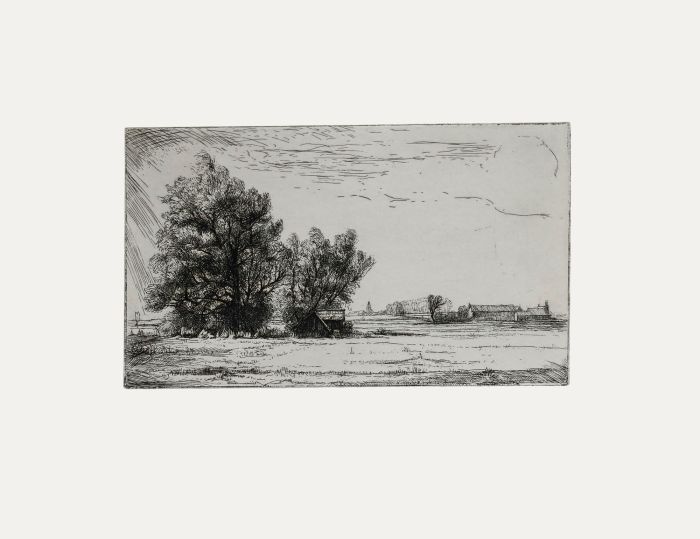 Jean-Pierre Cornet (b.1925) - Mid 20th Century Etching, A View of the Farm