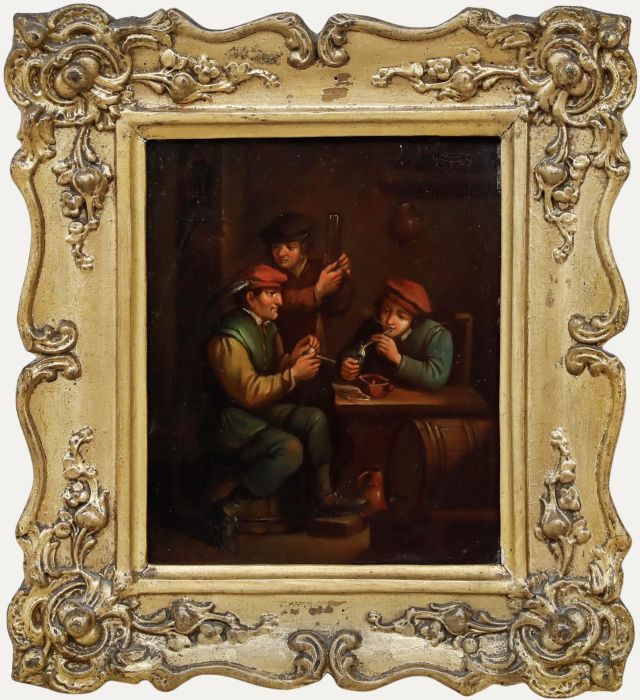 Follower of David Teniers (1610-1690) - 20th Century Oil, Tavern Scene