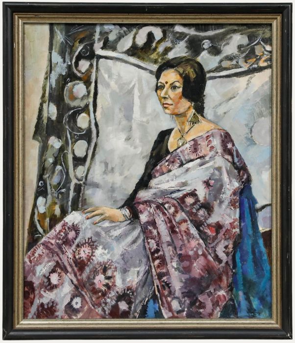 Joanne Thomson (1935-2024) - 20th Century Oil, The Gurkha's Wife
