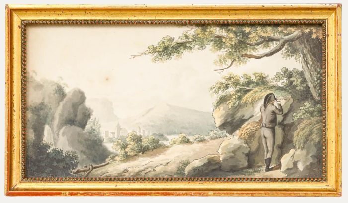 19th Century Watercolour - Souvenir