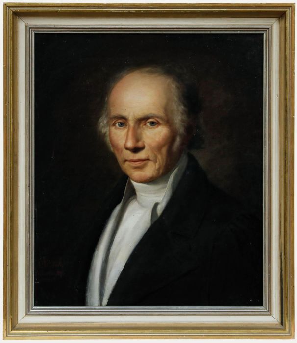 Storch - German School 1887 Oil, Portrait of a Gentleman