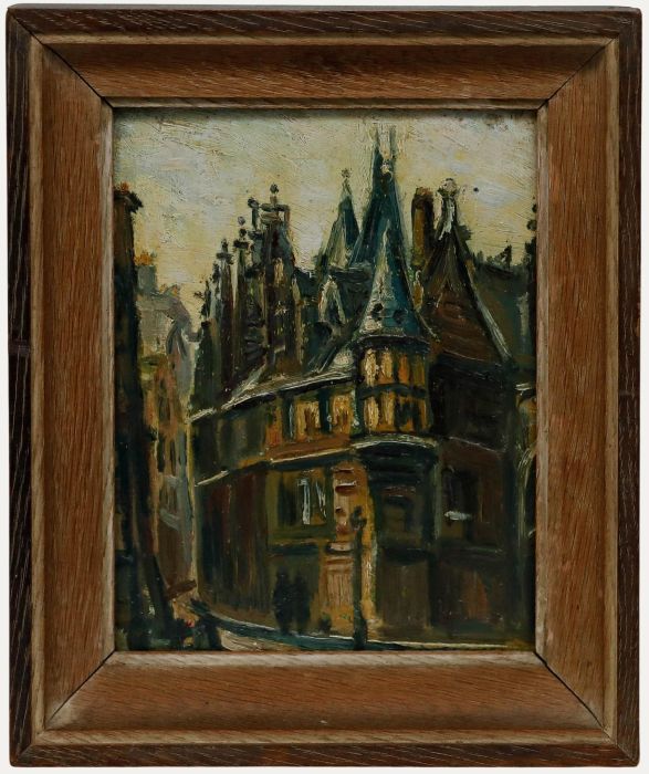 Pierre-Antoine Cluzeau (1884-1963) - Early 20th Century Oil, Hôtel de Sens