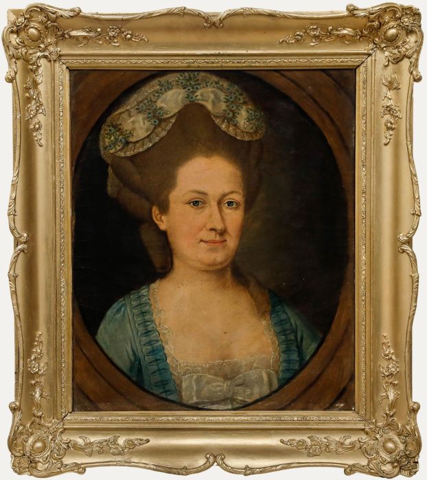 18th Century Oil - The Military Man's Wife