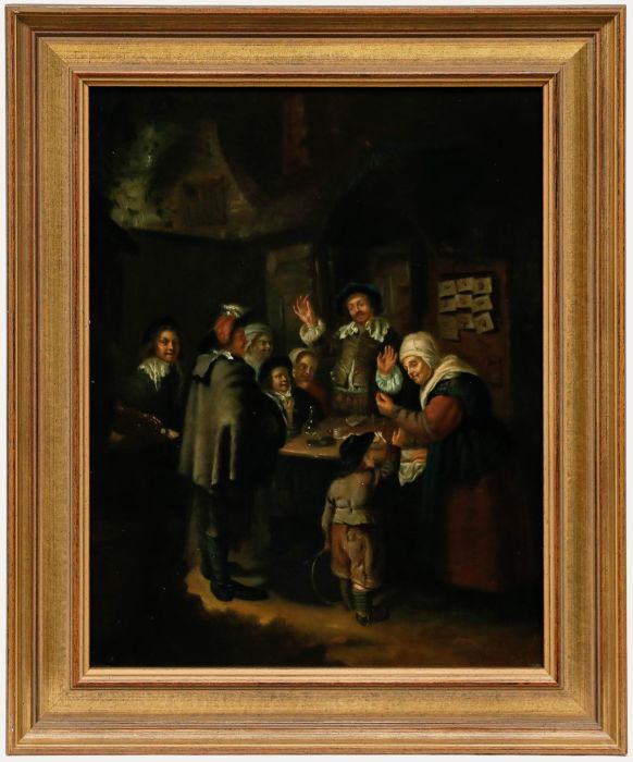 Dutch School Late 19th Century Oil - The Charlatan