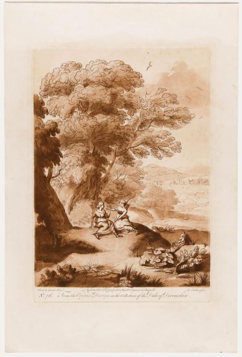Richard Earlom after Claude Lorrain - 1774 Etching, Jupiter Tempting Callisto