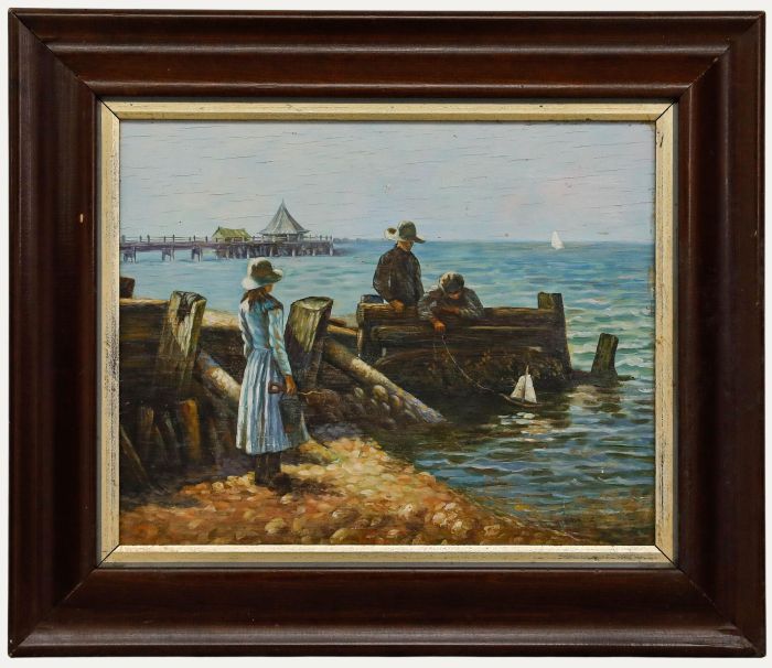 After William Teulon Blandford Fletcher - 20th Century Oil, Setting Sail