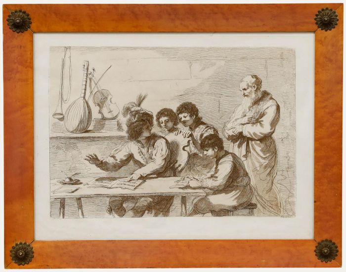Bartolozzi after Guercino - Early 19th Century Etching, The Music School
