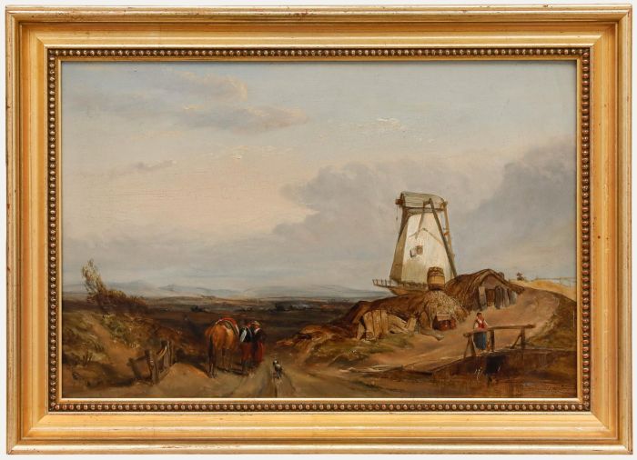 Attributed to Clarkson Stanfield - 19th Century Oil, A Windmill in Normandy