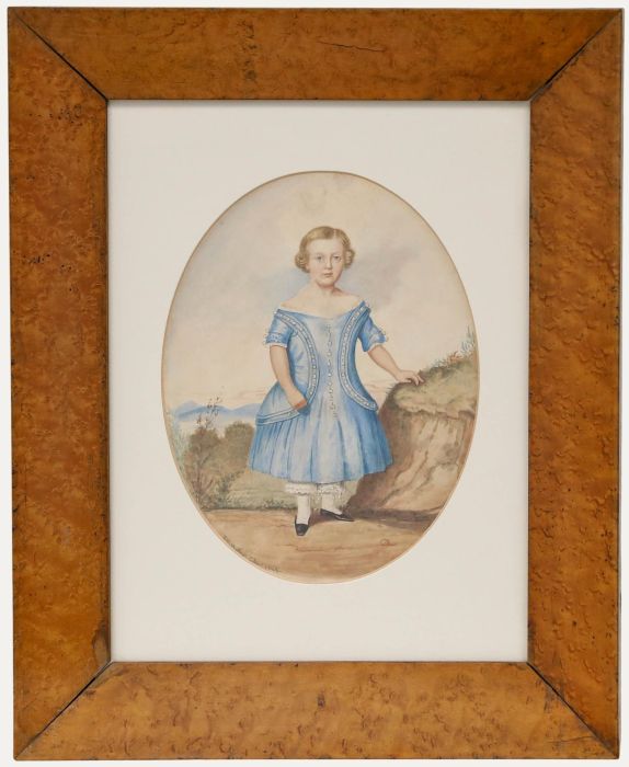 G. M. Mather (1800-1887) - 1849 Watercolour, Colonel John Leith-Ross as a Boy