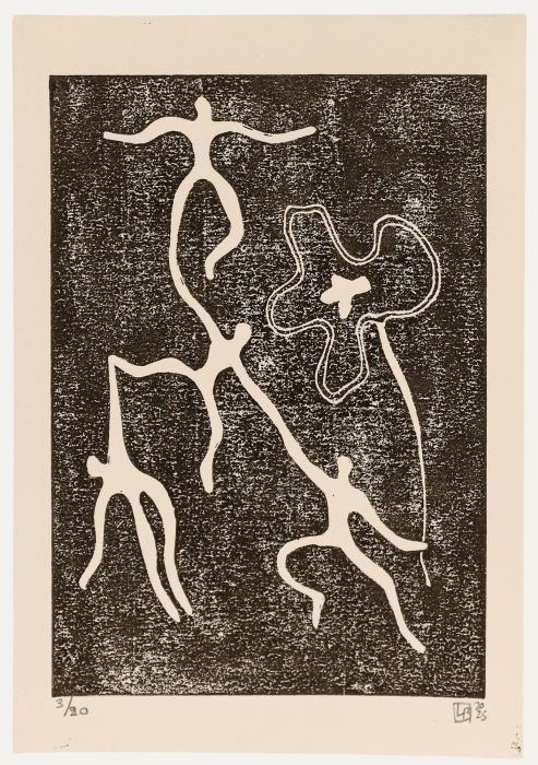 Lorella Bianco - 2025 Linoprint, Daisy Chain