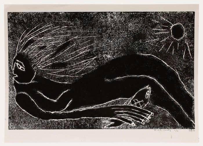 Lorella Bianco - 2026 Woodcut, Fish Lady