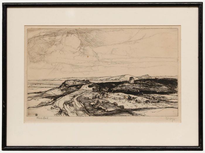 Oliver Hall - Early 20th Century Etching, The Northumberland Coast