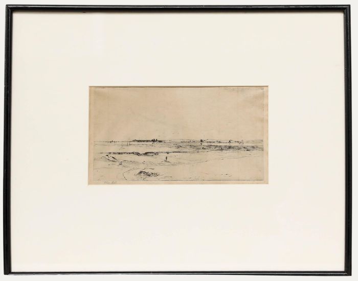 Oliver Hall - 1898 Etching, Mossland: Sunderland Point