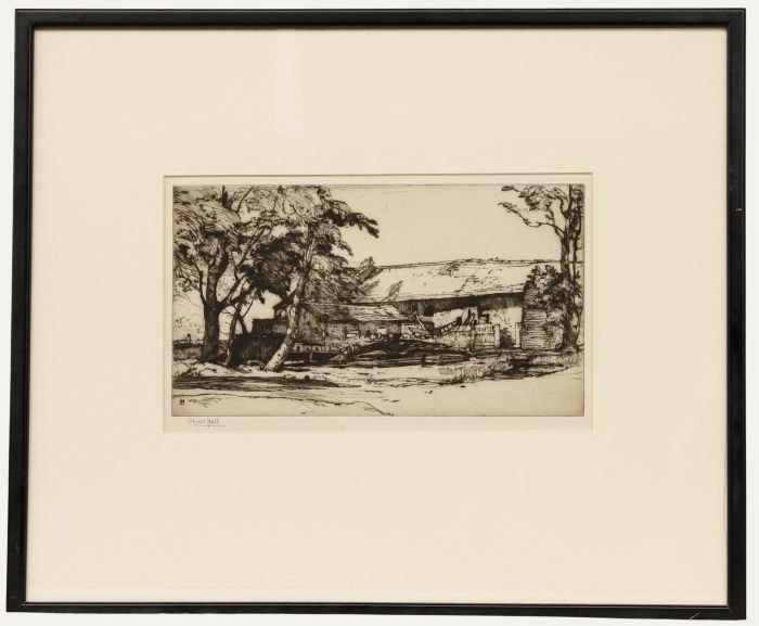 Oliver Hall - Early 20th Century Etching, Bardsea Mill