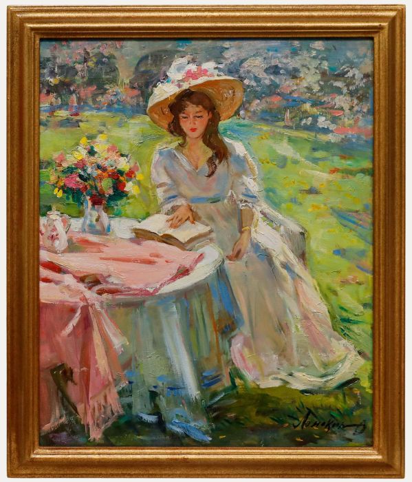 Oleg Leonidovich Lomakin - 20th Century Oil, Girl in White