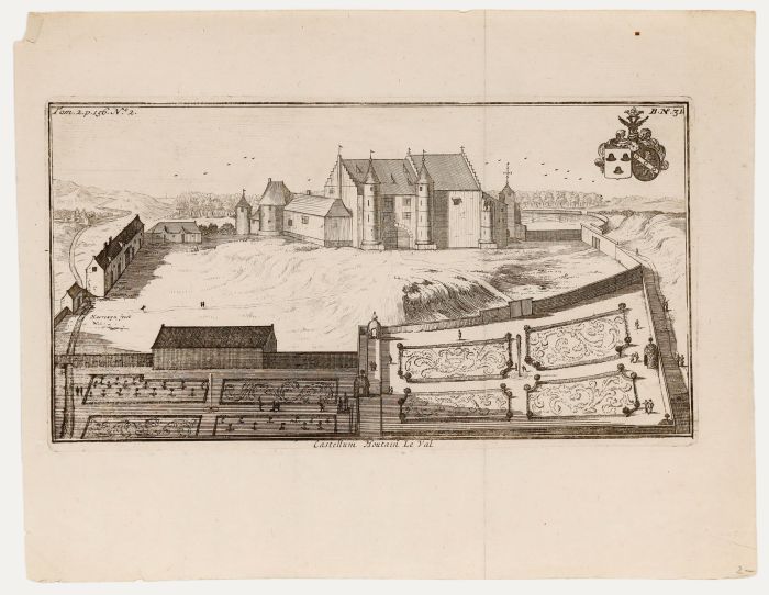 Jacobus Harrewijn - 18th Century Engraving, Château de Houtain-le-Val
