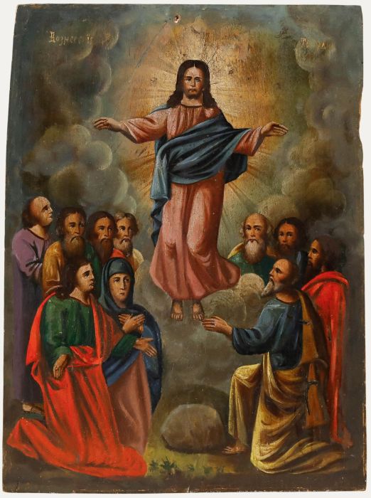 19th Century Oil - The Ascension of Christ