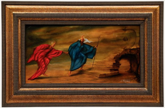 Gery Trefois - 20th Century Oil, Si la Femme N’Avait Tenté L’Homme