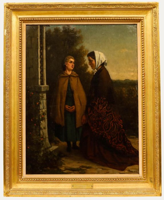 Attributed to Charles De Groux - 19th Century Oil, La Prière