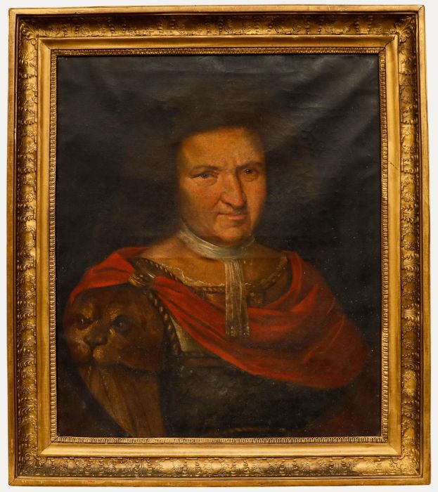 French School 18th Century Oil - Portrait of a Nobleman