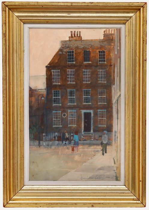 Grenville Cottingham - Framed 20th Century Oil, Georgian Red Brick House
